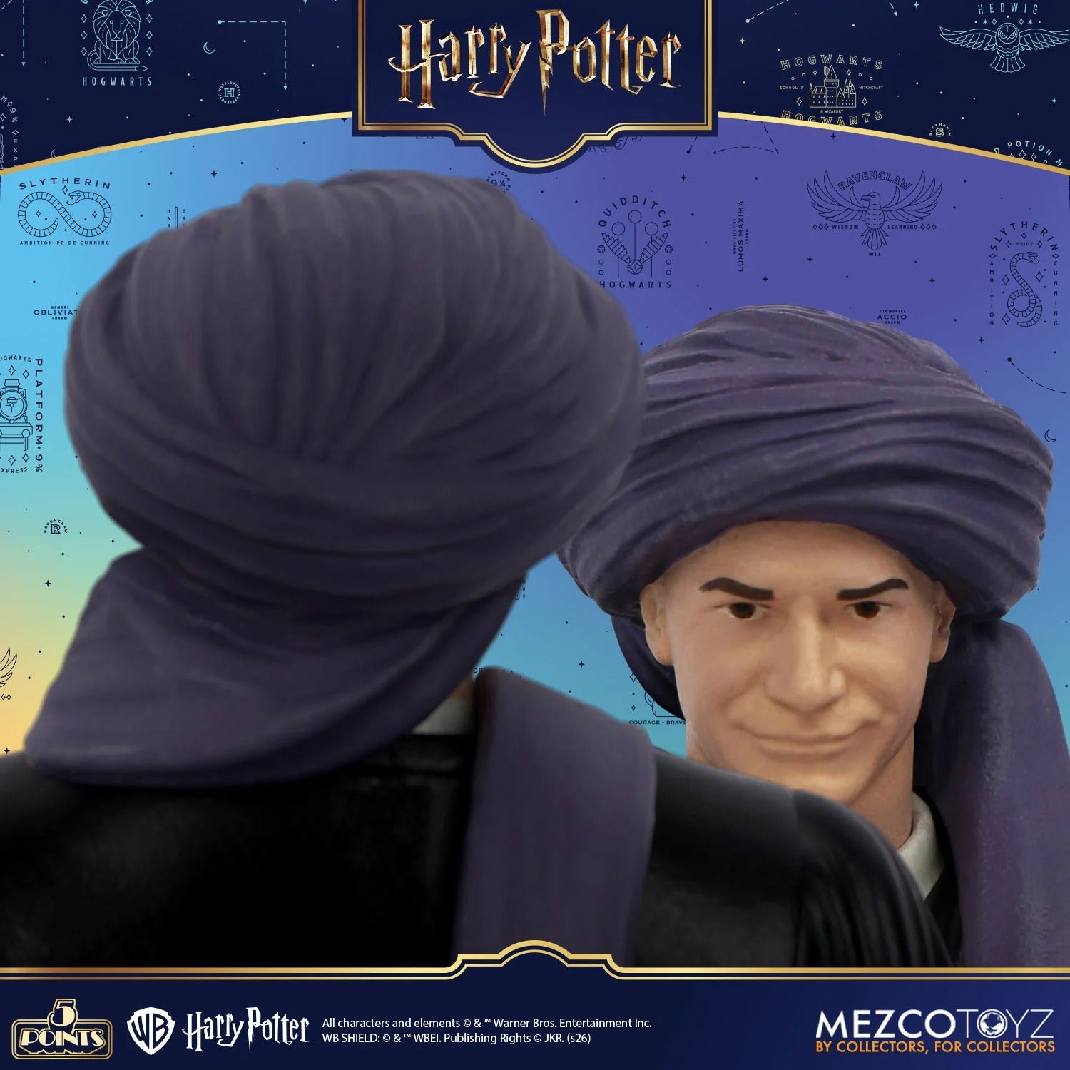 Harry Potter: Series 1: 5 Points: Full Set Of 4 Action Figures - Mezco Action Figures