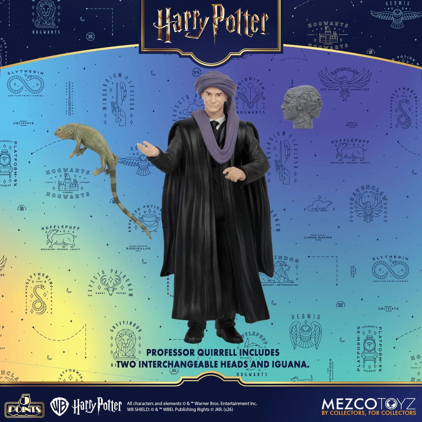 Harry Potter: Series 1: 5 Points: Full Set Of 4 Action Figures - Mezco Action Figures