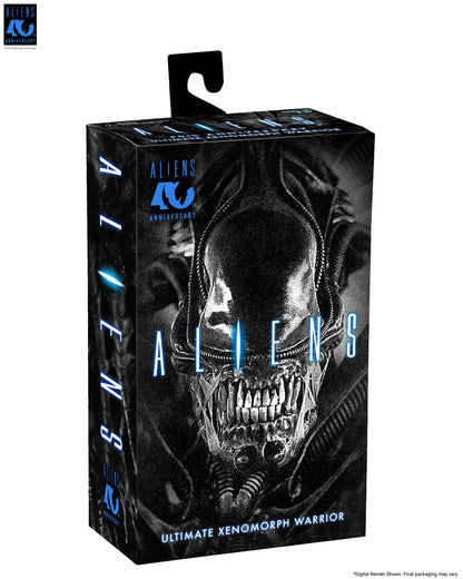 Aliens (1986): Warrior Xenomorph (Black): 40th Anniversary: Ultimate 7" Action Figure - Neca Action Figures