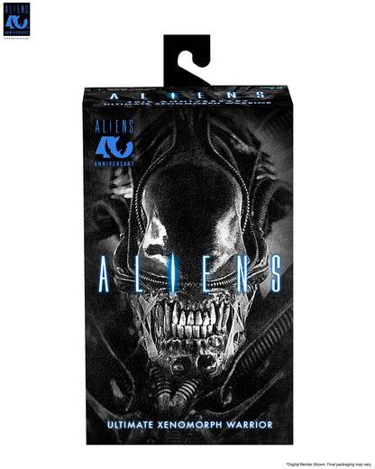Aliens (1986): Warrior Xenomorph (Black): 40th Anniversary: Ultimate 7" Action Figure - Neca Action Figures