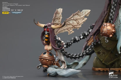 Warhammer 40k Action Figure 1/18 Mortarion Daemon Primarch of Nurgle with Ancient weapons The Lantern and Silence 21 cm - Joy Toy Action Figures