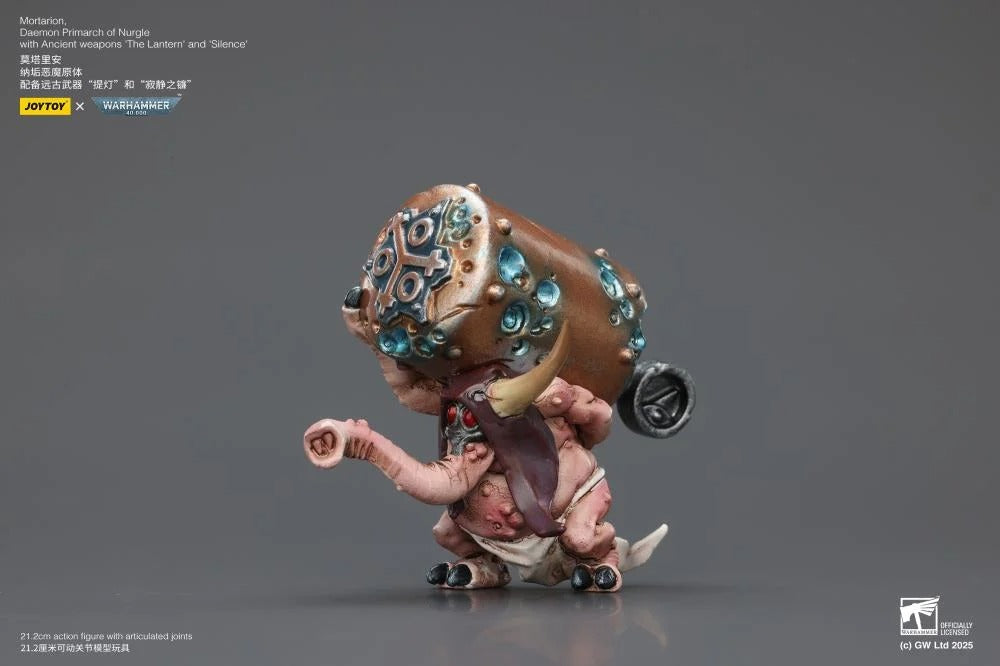 Warhammer 40k Action Figure 1/18 Mortarion Daemon Primarch of Nurgle with Ancient weapons The Lantern and Silence 21 cm - Joy Toy Action Figures