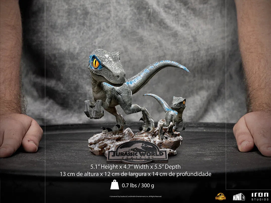 Blue & Beta: Jurassic World: Dominion:: MiniCo Statue: Iron Studios