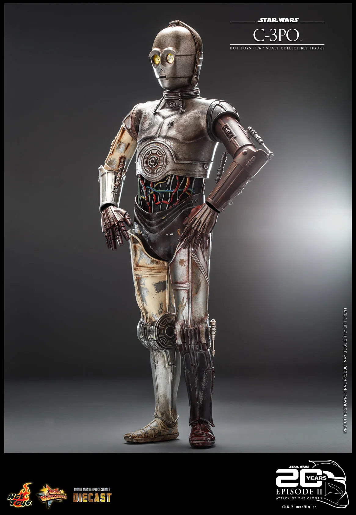 C-3PO: Star Wars: Attack Of The Clones: MMS650D46: Hot Toys