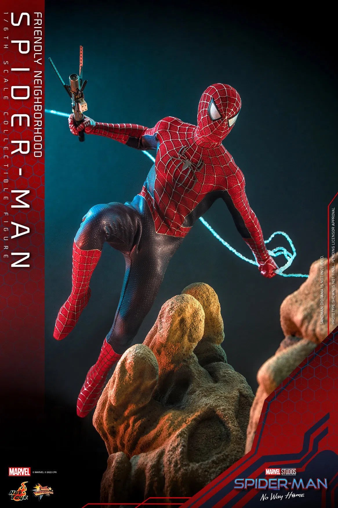 Friendly Neighborhood Spider-Man: Deluxe: Spider-Man No Way Home: MMS662: Hot Toys