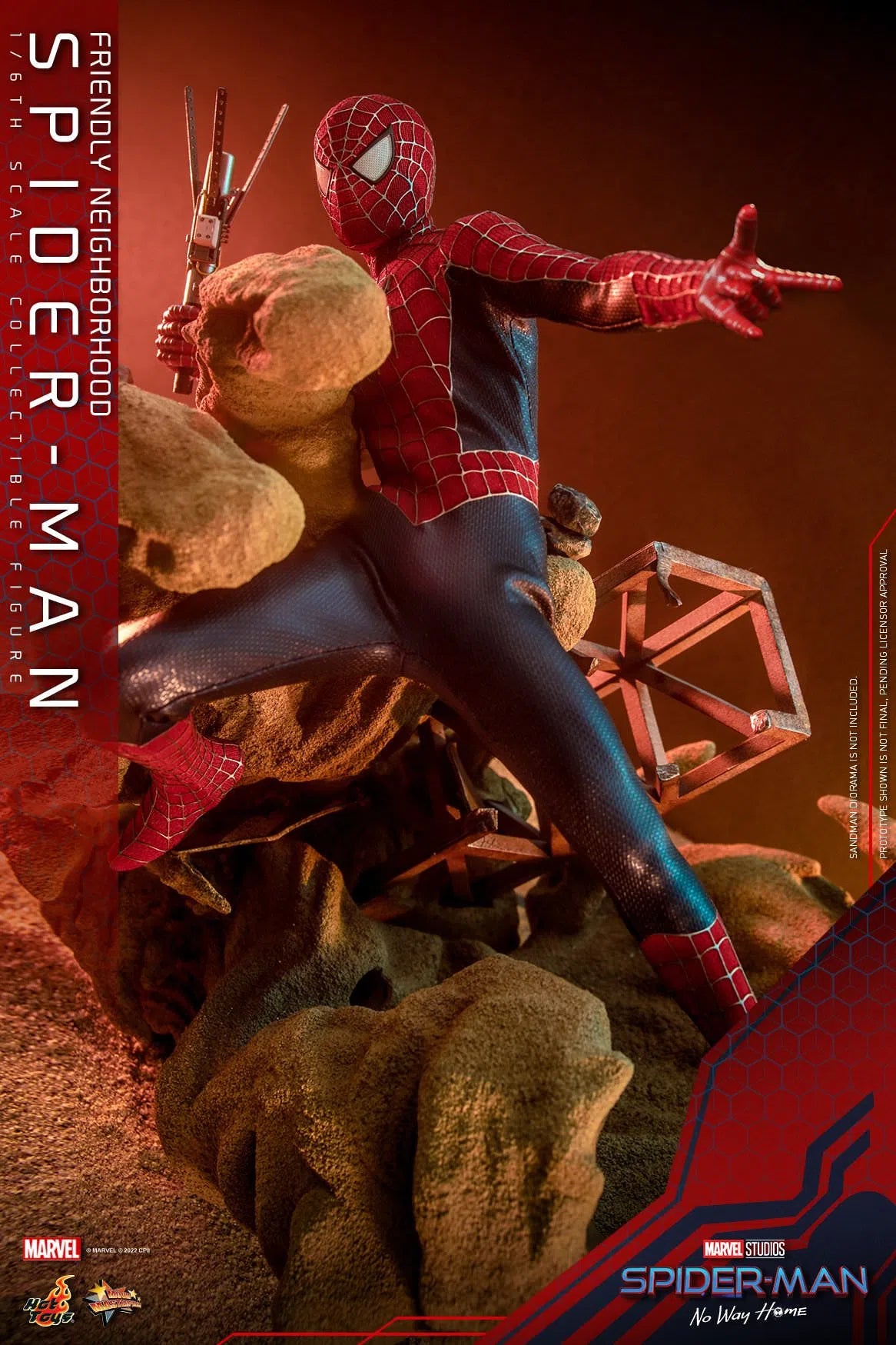 Friendly Neighborhood Spider-Man: Spider-Man No Way Home: MMS661: Hot Toys