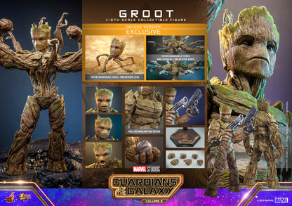 Groot: Deluxe: Guardians Of The Galaxy Vol.3: Marvel-Hot Toys