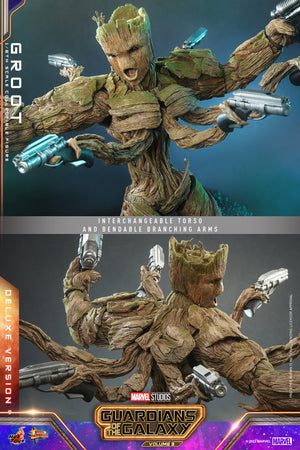 Groot: Deluxe: Guardians Of The Galaxy Vol.3: Marvel-Hot Toys