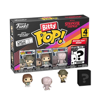 Stranger Things Bitty POP! Vinyl Figure 4-Pack Hopper 2,5 cm - Funko Mini Figures, Pop! Figures