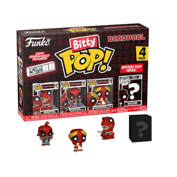 Deadpool Bitty POP! Vinyl Figure 4-Pack Dinopool 2,5 cm - Funko Mini Figures, Pop! Figures