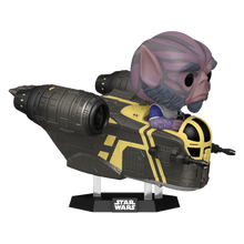 Star Wars: The Mandalorian and Grogu POP! Rides Deluxe Vinyl Bobblehead Figure Zeb Orrelios in the Razor Crest - Funko Pop! Figures