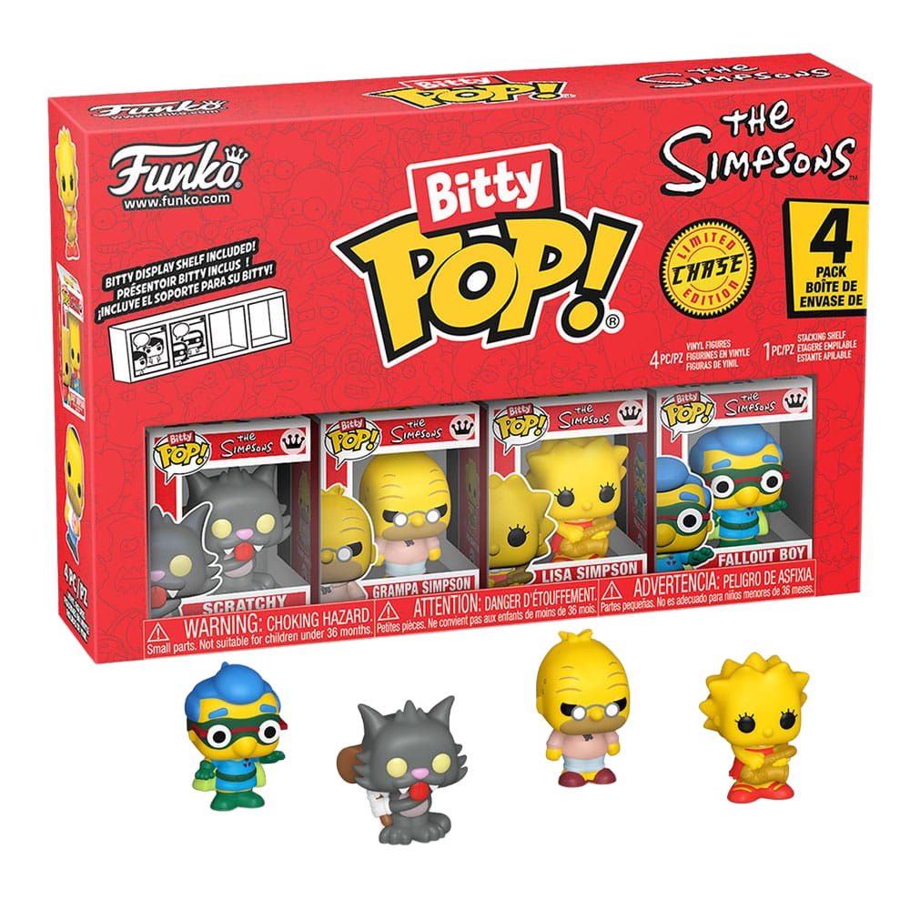 The Simpsons Bitty POP! Vinyl Figure 4-Pack Series 4 2 cm - Funko Mini Figures, Pop! Figures
