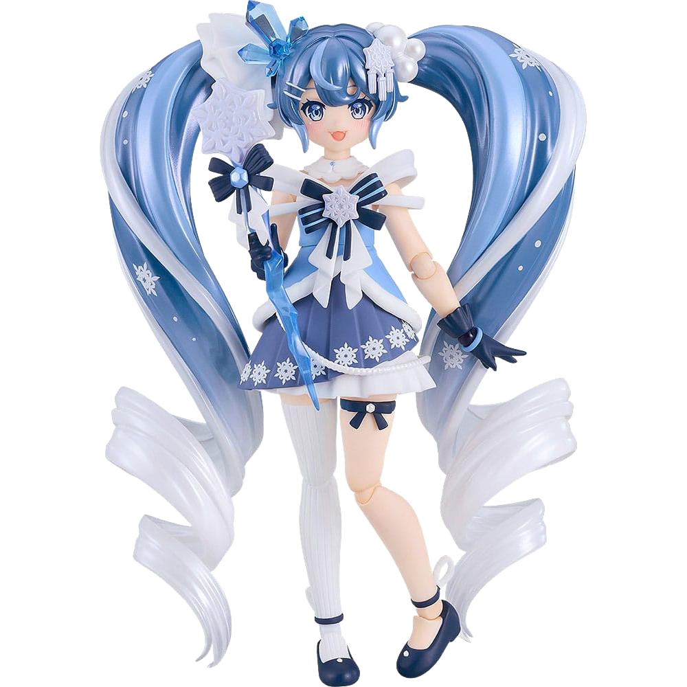Character Vocal Series 01: Hatsune Miku Figma Action Figure Snow Miku: Crystal Snow Ver. 13 cm - Good Smile Company Action Figures