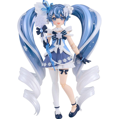 Character Vocal Series 01: Hatsune Miku Figma Action Figure Snow Miku: Crystal Snow Ver. 13 cm - Good Smile Company Action Figures