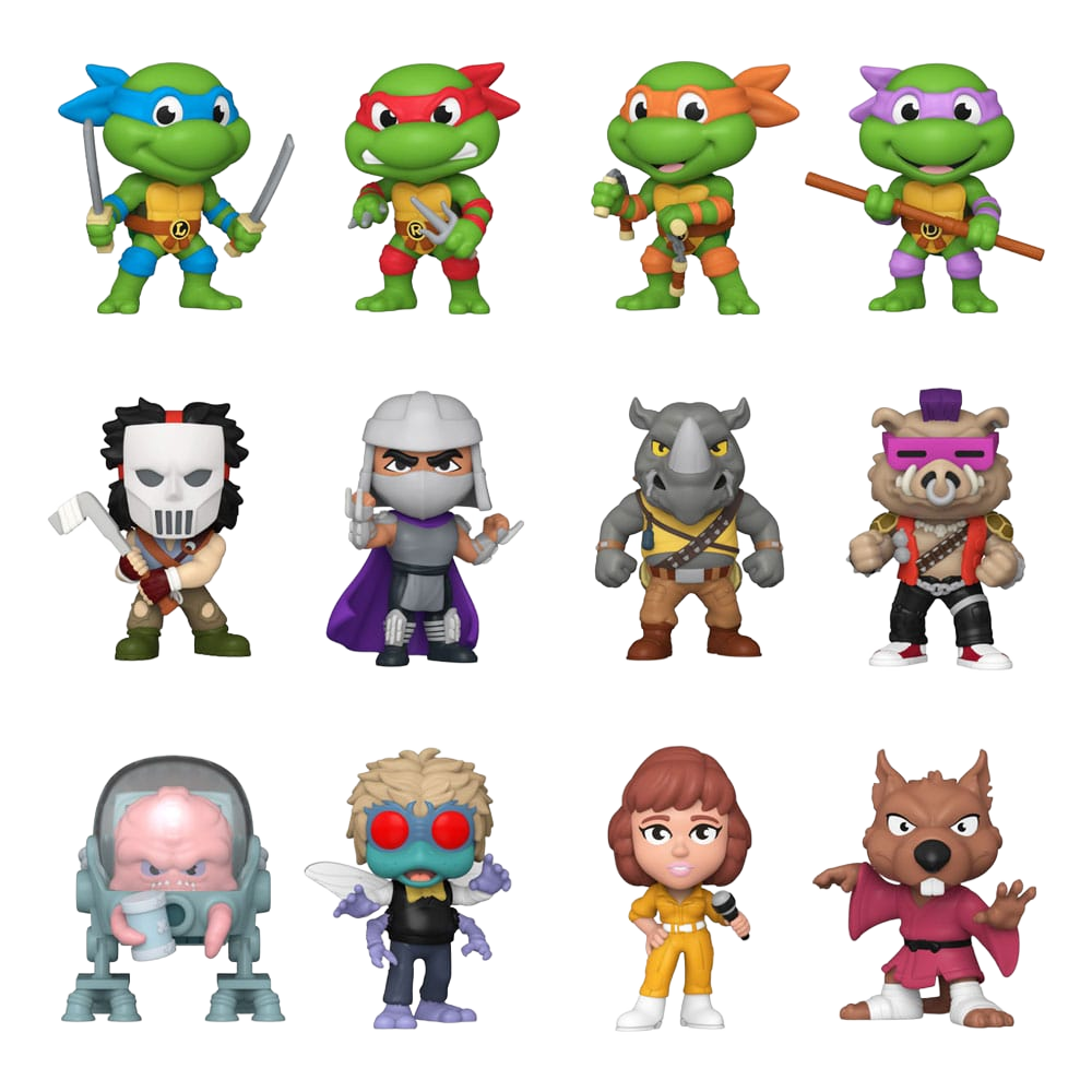 Teenage Mutant Ninja Turtles Mystery Mini Figures 5 cm Display (12) - Funko Blind Boxes, Mini Figures & Capsule Toys