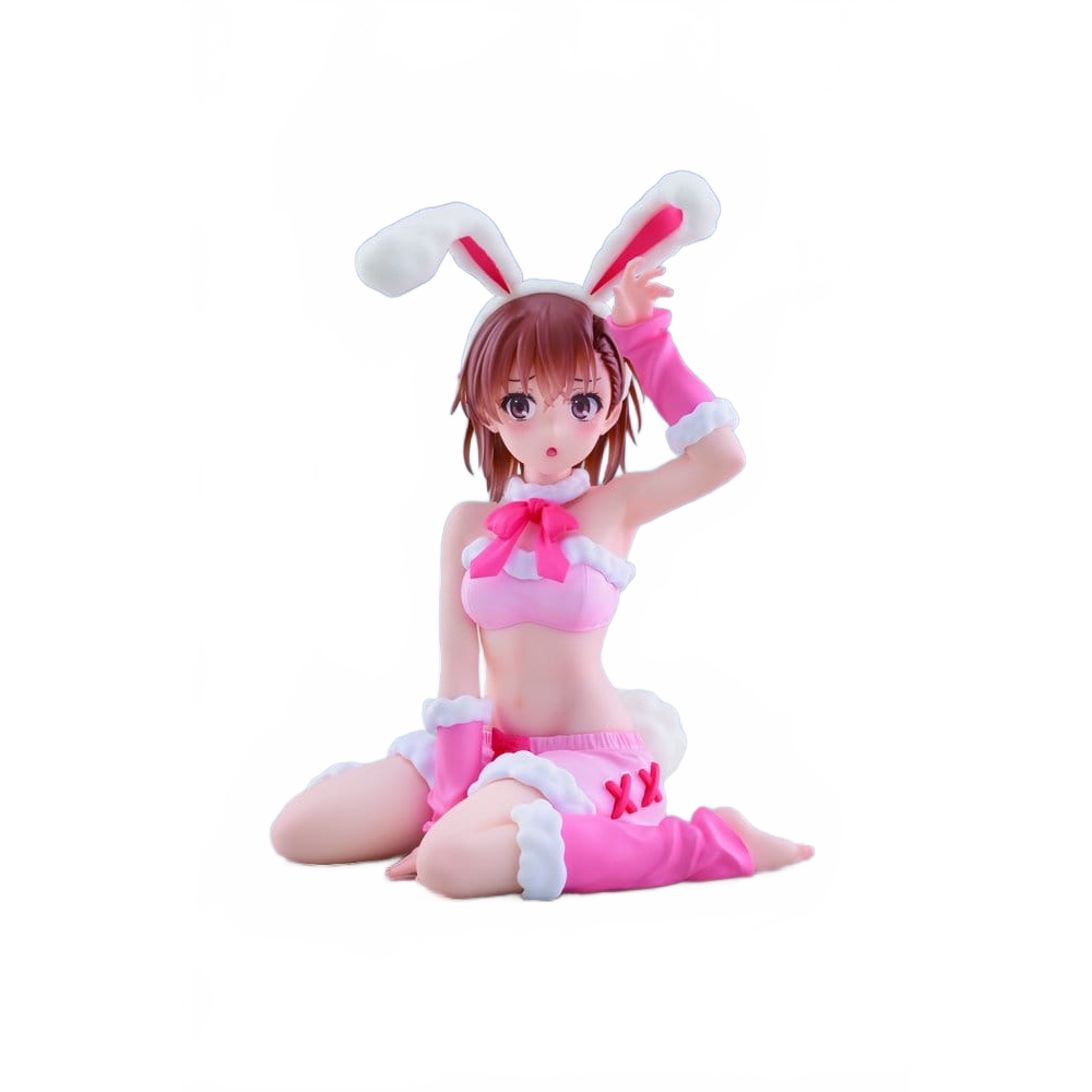 A Certain Scientific Railgun Moflock PVC Figure Mikoto Misaka (Fluffy Bunny Ver.) 13 cm - Taito Prize Action Figures