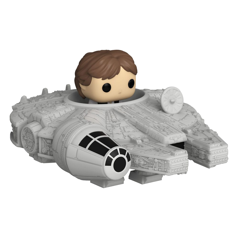 Star Wars Bitty POP! Rides Vinyl Figure Display Han Solo w/Millenium Falcon 2,5 cm - Funko Pop! Figures
