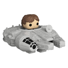 Star Wars Bitty POP! Rides Vinyl Figure Display Han Solo w/Millenium Falcon 2,5 cm - Funko Pop! Figures