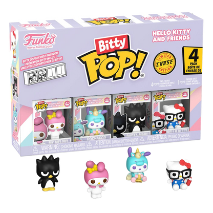 Hello Kitty and Friends Bitty POP! Vinyl Figure 4-Pack Series 4 2 cm - Funko Mini Figures, Pop! Figures