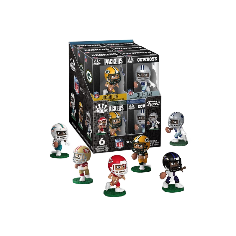 NFL Mini Figures PDQ 5 cm Display (12) - Funko Blind Boxes, Mini Figures & Capsule Toys