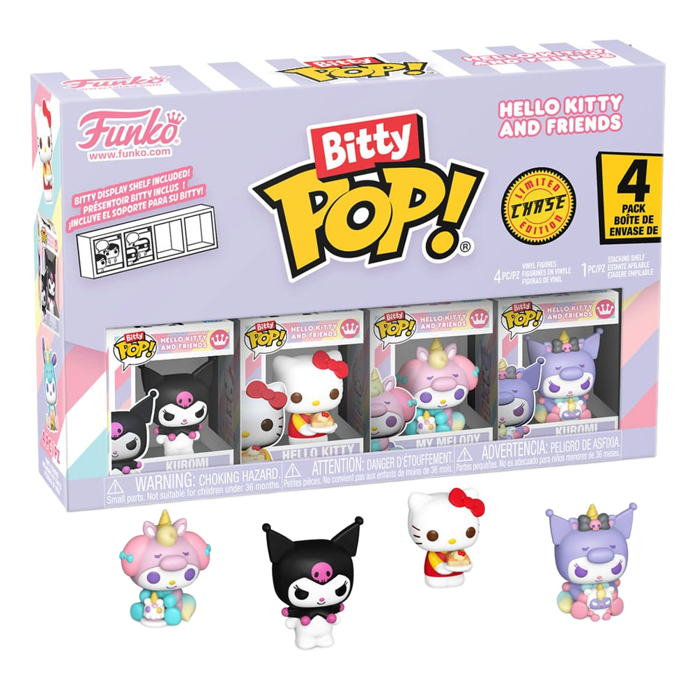 Hello Kitty and Friends Bitty POP! Vinyl Figure 4-Pack Series 3 2 cm - Funko Mini Figures, Pop! Figures