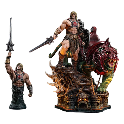 Masters of the Universe Real Elite Masterline Series Statue 1/4 He-Man & Battle Cat Ultimate Version 86 cm - Prime 1 Studio Statues & Busts