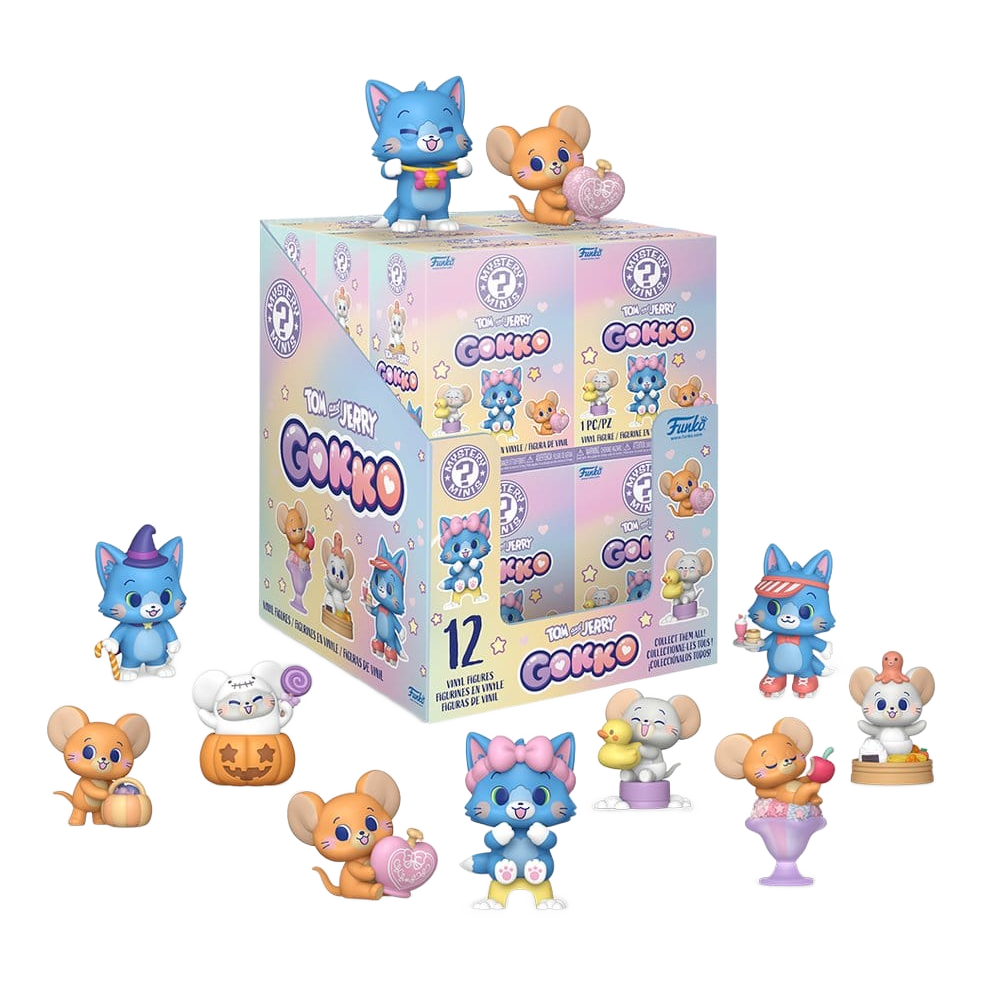 Tom & Jerry Gokko Mystery Mini Figures 5 cm Display 12 - Funko Blind Boxes