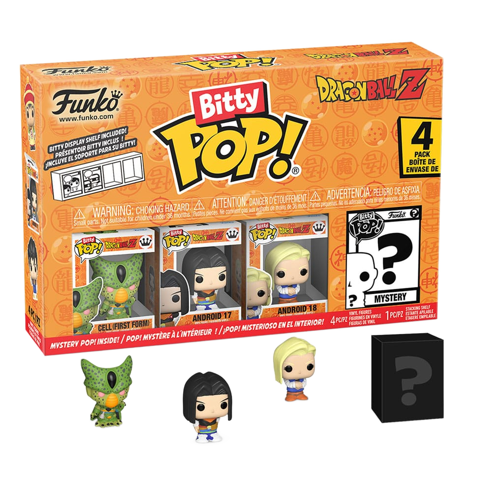 Dragon Ball Bitty POP! Vinyl Figure 4-Pack Series 2 2,5 cm - Funko Mini Figures, Pop! Figures