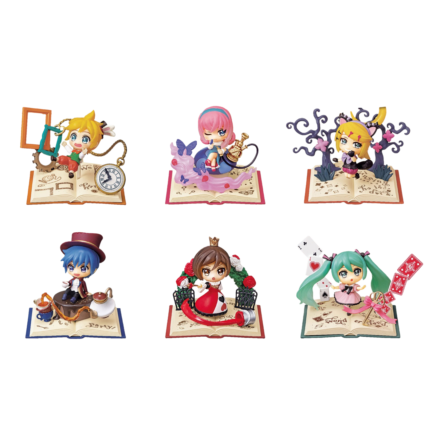 Hatsune Miku Mini Figures 6 cm Secret Wonderland Collection Display Box Qty 6 - Re-Ment Blind Boxes, Mini Figures & Capsule Toys
