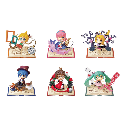 Hatsune Miku Mini Figures 6 cm Secret Wonderland Collection Display Box Qty 6 - Re-Ment Blind Boxes, Mini Figures & Capsule Toys