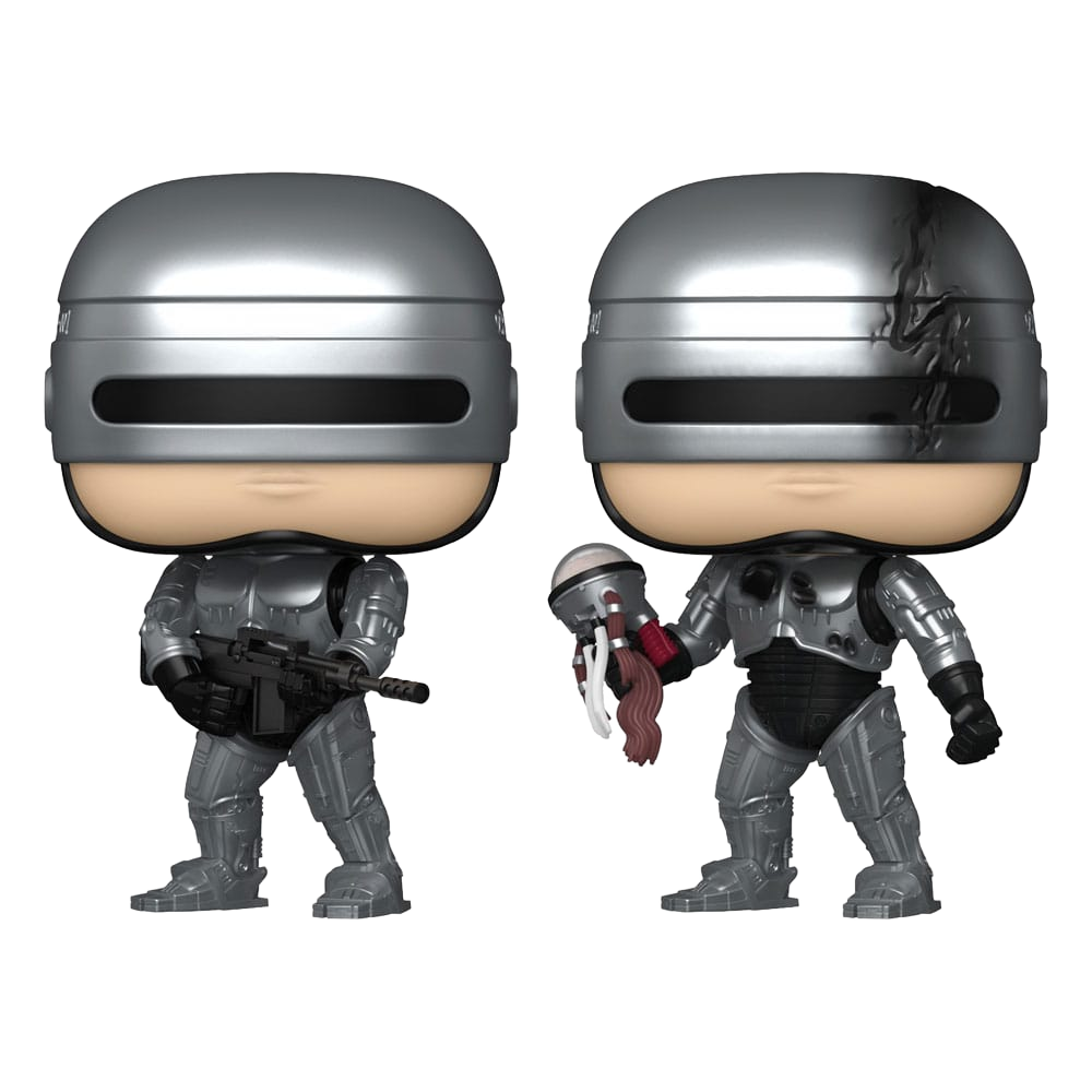 Robocop POP! Movies Vinyl Figures Robocop (Metallic) with Chase Assortment (6) - Funko Pop! Figures