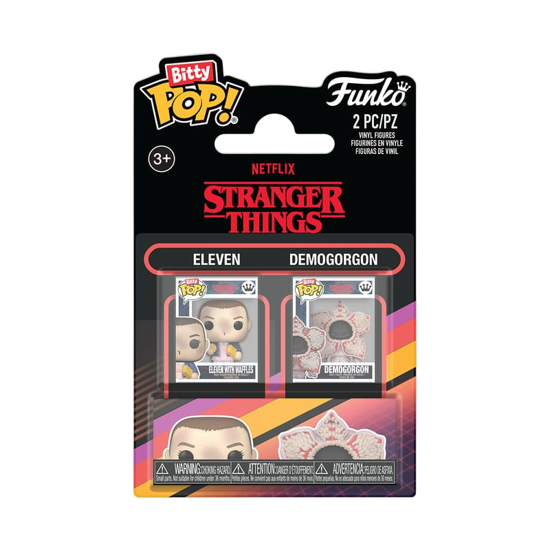 Stranger Things Bitty POP! Vinyl Figure 2-Pack Eleven&Demogorgon 2,5 cm - Funko Mini Figures, Pop! Figures
