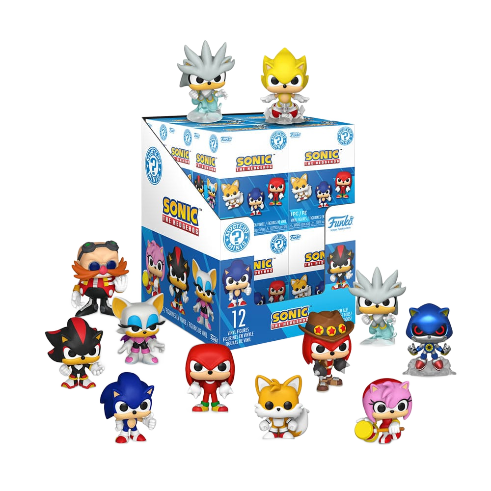 Sonic - The Hedgehog Mini Figures PDQ 5 cm Display Box Qty 12 - Funko Blind Boxes, Mini Figures & Capsule Toys