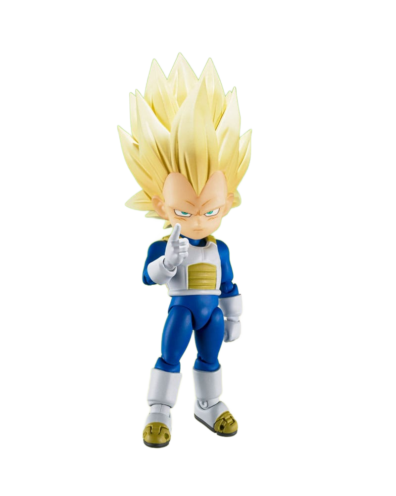 Dragon Ball S.H.Figuarts Action Figure Super Saiyan Level 3 Vegeta (mini) Daima 8 cm - Bandai Tamashii Nations Action Figures