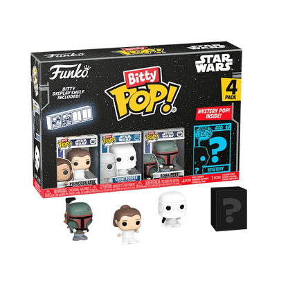 Star Wars Bitty POP! Vinyl Figure 4-Pack Leia 2,5 cm - Funko Mini Figures, Pop! Figures