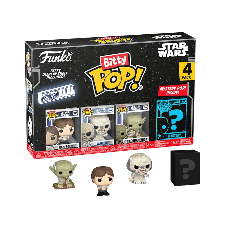 Star Wars Bitty POP! Vinyl Figure 4-Pack Han 2,5 cm - Funko Mini Figures, Pop! Figures