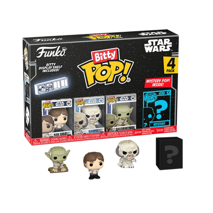 Star Wars Bitty POP! Vinyl Figure 4-Pack Han 2,5 cm - Funko Mini Figures, Pop! Figures