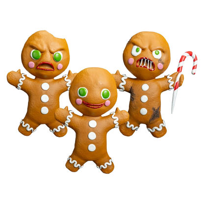 Krampus Prop Replicas 3-Pack Gingerbread Men - Trick Or Treat Studios Replicas: Down Scaled