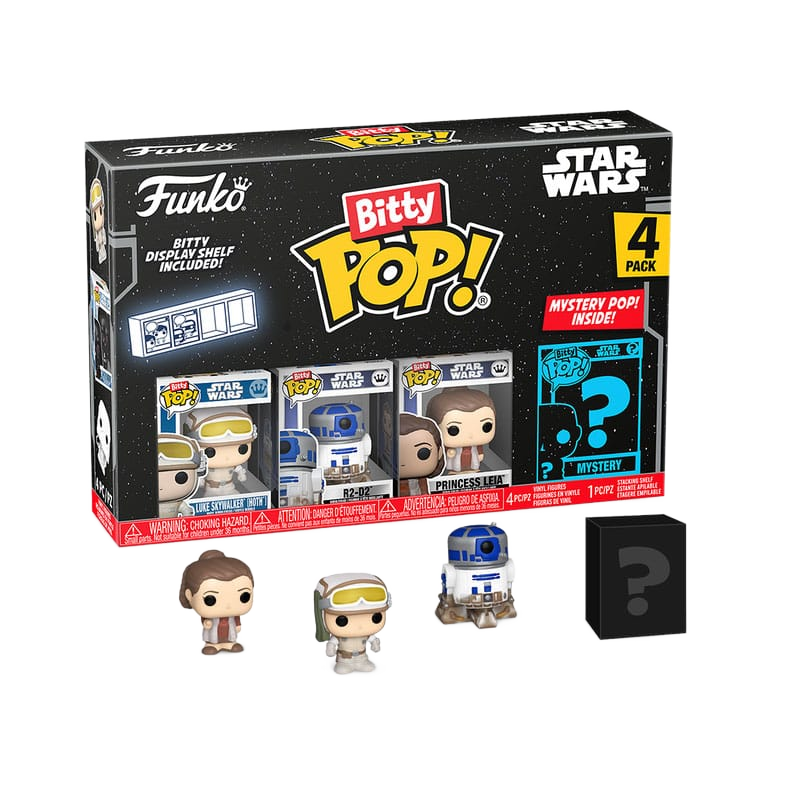 Star Wars Bitty POP! Vinyl Figure 4-Pack Luke 2,5 cm - Funko Mini Figures, Pop! Figures