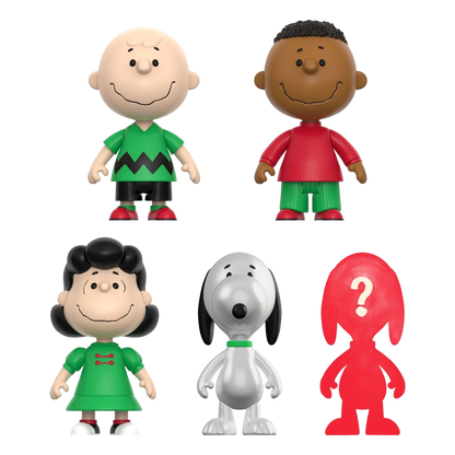 Peanuts ReAction Action Figures Wave 08 Holiday Blind Box Display Box Qty 12 - Super7 Action Figures, Blind Boxes