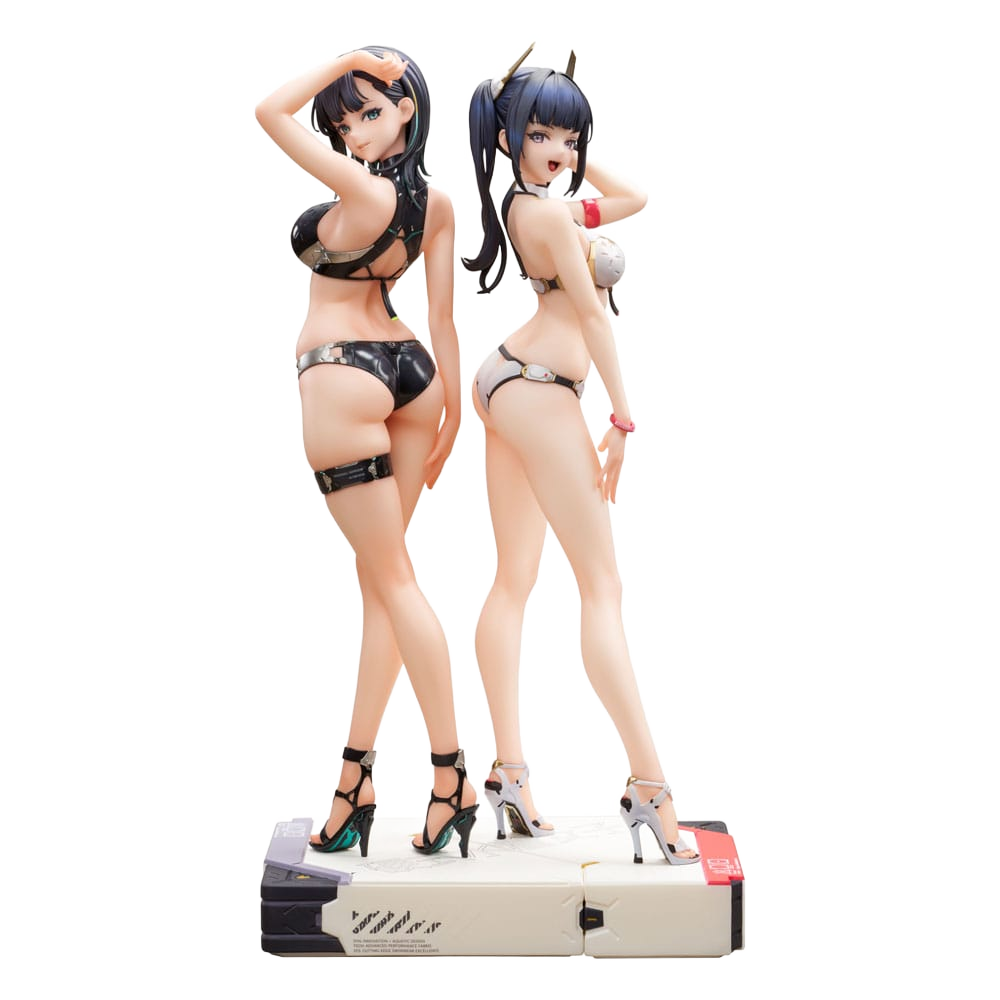 Original Character SSR PVC Statues 1/6 Konno Ao & Hakuyou Maruko 30 cm - Infinity Studio Statues