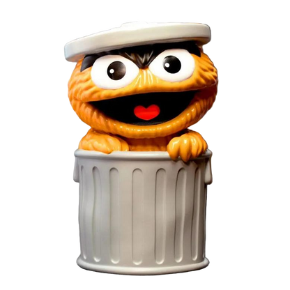 Sesame Street FUN! FUN! Vinyl Action Figure Oscar the Grouch (Orange) 13 cm - Super7 Statues