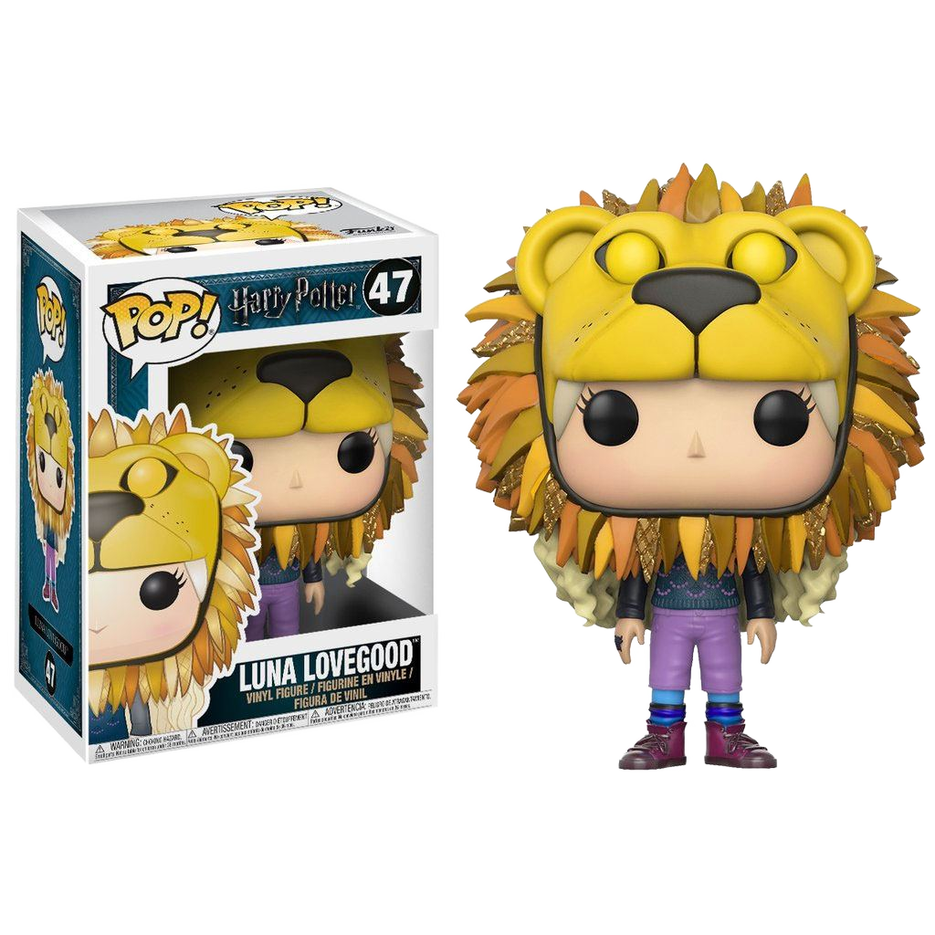 Harry Potter POP! Movies Vinyl Figure Luna Lovegood with Lion Head - Funko Pop! Figures