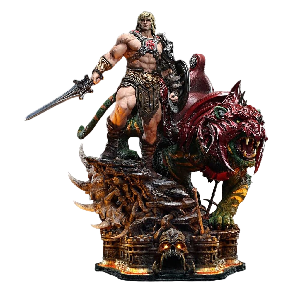Masters of the Universe Real Elite Masterline Series Statue 1/4 He-Man & Battle Cat 86 cm - Prime 1 Studio Statues & Busts