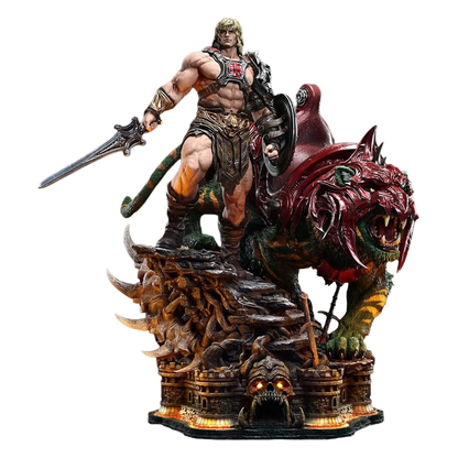Masters of the Universe Real Elite Masterline Series Statue 1/4 He-Man & Battle Cat 86 cm - Prime 1 Studio Statues & Busts