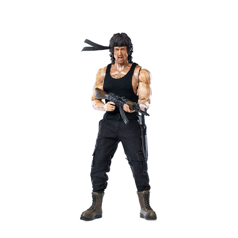 First Blood II Exquisite Super Series Actionfigur 1/12 First Blood II John Rambo 16 cm - Hiya Toys Action Figures