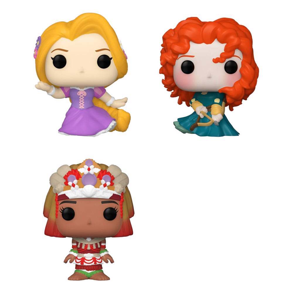Disney Princesses Bitty POP! Vinyl Figure 4-Pack Rapunzel 2,5 cm - Funko Mini Figures, Pop! Figures