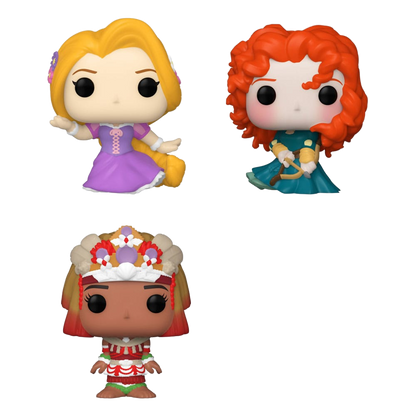 Disney Princesses Bitty POP! Vinyl Figure 4-Pack Rapunzel 2,5 cm - Funko Mini Figures, Pop! Figures