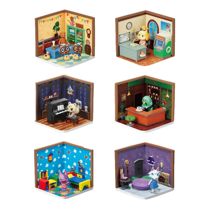 Animal Crossing: Happy Room Blind Display Box: Contains All 6 - Re-Ment Blind Boxes, Mini Figures & Capsule Toys