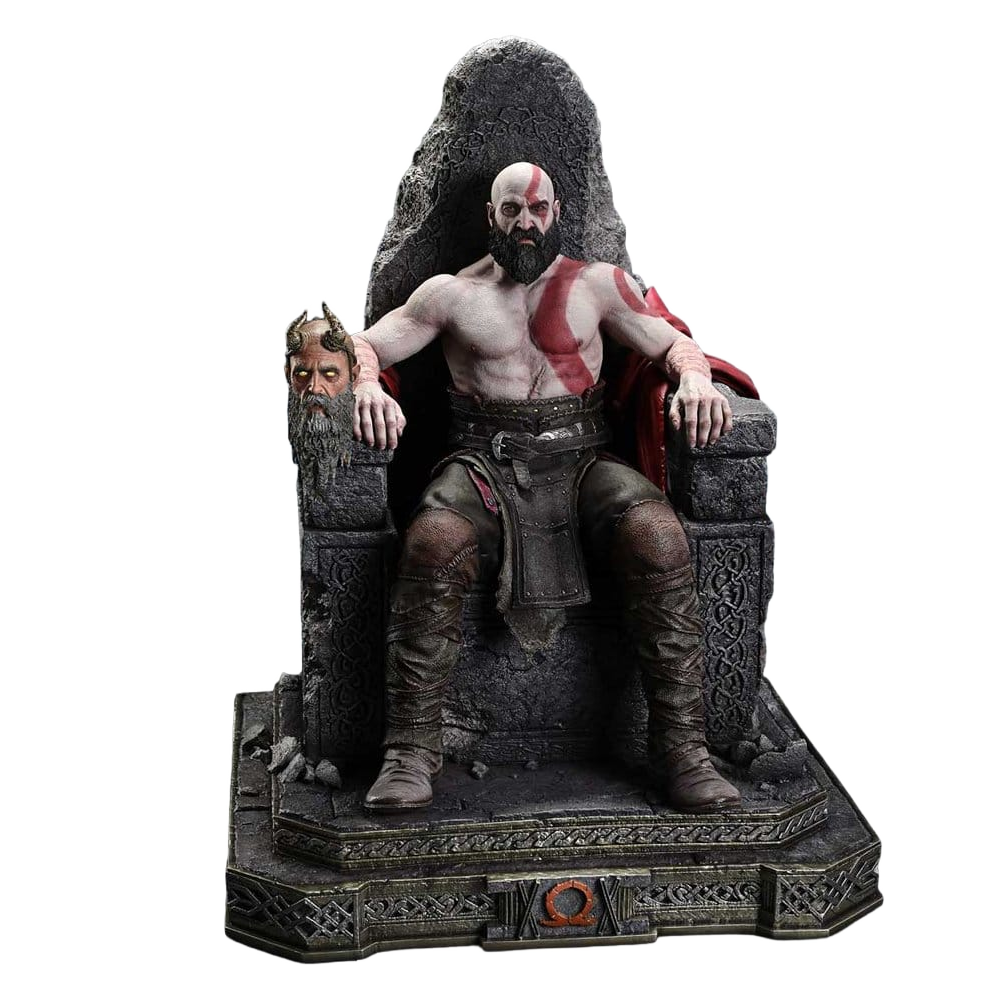 Throne Legacy God of War Series Statue 1/3 Ragnarok Master Thyself Kratos 67 cm - Prime 1 Studio Statues